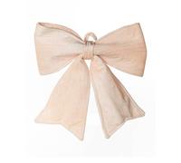 Vintage Velvet Christmas Bow, Cream, 30 cm