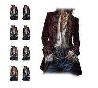 Vintage Velvet Embroidered Long Jacket Featuring Intricate Floral Embroidery Costume Pirate Blazer Coat Women Renaissance Top