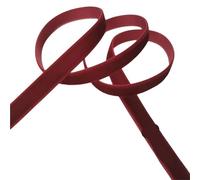 Vintage Velvet Ribbons, Velvet Ribbon Rolls Red Border Single-Sided Polyester Multiple Widths 1-2.5cm(Wideth 1.5cm)