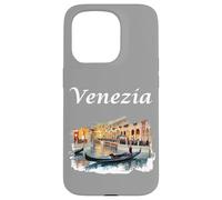 Vintage Venice Italy Travel Venezia Gondola Case for iPhone 15 Pro