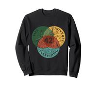Vintage Venn Diagram Life The Universe and Everything - 42 Sweatshirt