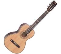 VINTAGE VIATOR TRAVEL GUITAR AND BAG- BY PAUL BRETT