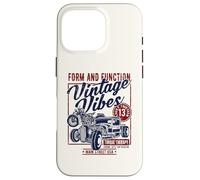 Vintage Vibes Main Street USA Hotrod Motorcycle Design Case for iPhone 16 Pro
