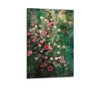 Vintage Vibrant Marigold FlowersCanvas Poster Wall Art Poster for Room Living Room Study Aesthetics And DecorationFrame-style 20x30inch(50x75cm)