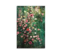 Vintage Vibrant Marigold FlowersCanvas Poster Wall Art Poster for Room Living Room Study Aesthetics And DecorationUnframe-style 16x24inch(40x60cm)