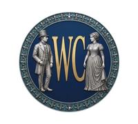 Vintage Victorian Decor WC Toilet Classic Metal Tin Sign