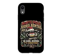 Vintage Video Cassette Holiday Rewind Nostalgia Christmas Case for iPhone XR