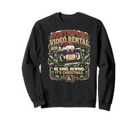 Vintage Video Cassette Holiday Rewind Nostalgia Christmas Sweatshirt