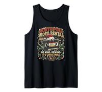 Vintage Video Cassette Holiday Rewind Nostalgia Christmas Tank Top