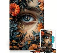 Vintage View Into Nature Jigsaw Puzzle 1000 Pieces Cognitive Fun Play High Precision Die Cut Unique Gift for Stress Relief (38x52cm)