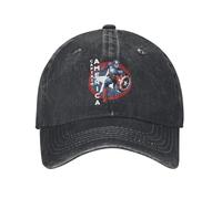 Vintage Vintage Captain America Baseball Caps Unisex Distressed Denim Snapback Hat Avengers Icon Outdoor Summer Gift Caps Hat