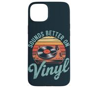 Vintage Vinyl Record Collector Turntable Music Case for iPhone 15 Plus