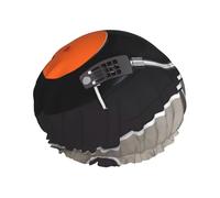 Vintage Vinyl Record Print Shower Cap - Double Layer Breathable, Adjustable Elastic Strap, Durable Hotel Travel Essentials