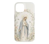 Vintage Virgin Mary Floral Faith Prayer Case for iPhone 14