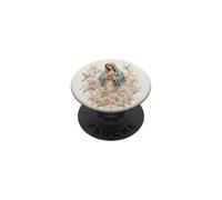 Vintage Virgin Mary Floral Prayer Faith Devotion PopSockets Adhesive PopGrip