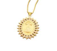 Vintage Virgin Mary Pendant Necklace 5 Styles Copper Zircon Women Jewelry Accessories Anniversary Chic Gift