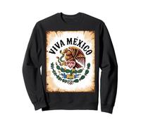 Vintage Viva la Independencia de Mexico, Proud Mexican Flag Sweatshirt