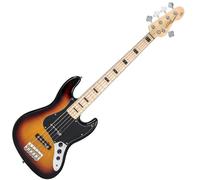 Vintage VJ75 Reissued 5 String Bass Sunset Sunburst