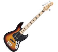 Vintage VJ75 Reissued 5 String Bass Sunset Sunburst