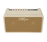 Vintage VMA25VW Retro 25W Guitar Amplifier with DSP - Vintage White | 6 Built-In Effects, 8 Amp Simulations, 30 Drum Patterns | USB Recording, EQ Controls & Extension Out