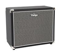 Vintage VMC10BK Retro 10” Speaker Cabinet - 30W RMS - 1x10” Passive Extension Cab | Compact, Lightweight Design with Rubber Feet & Metal Corners | Perfect for Practice & Gig Rigs - Black