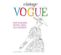 Vintage Vogue : Detachable postcards to colour in