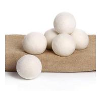 VINTAGE VOGUE Wool Dryer Balls Pack of 4XL, Natural Fabric Softener Lint Remover Laundry Dryer Balls|Hypoallergenic Baby Safe Chemical Free to Reduce Wrinkles & Static Cling,Shorten Drying Time
