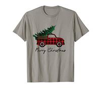 Vintage Wagon Christmas T-Shirt - Tree on Car Xmas Vacation T-Shirt