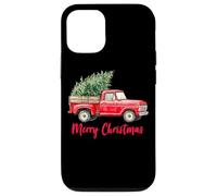 Vintage Wagon Truck With Tree Merry Christmas Family Pajama Case for iPhone 12/12 Pro