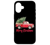 Vintage Wagon Truck With Tree Merry Christmas Family Pajama Case for iPhone 16