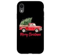 Vintage Wagon Truck With Tree Merry Christmas Family Pajama Case for iPhone XR