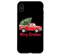 Vintage Wagon Truck With Tree Merry Christmas Family Pajama Case for iPhone XS Max