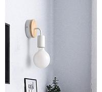 Vintage Wall Applique Nordic Led Mirror Lamp Bath Header Bathroom Saving Wall Lamp Solid Wood Iron, White Wall Lamp,White