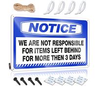 Vintage Wall Art Valentine's Day Gift Happy Notice We Are Not Responsible For Items Left Behind For More Then 3 Days For Bedroom - Decaor Customizable(30X40CM)