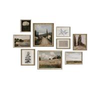 Vintage Wall Art Vintage Posters for Room Aesthetic,Farmhouse Wall Decor Rustic Botanical Wall Art,Moody Landscape Pictures Coastal Sketches Plant Dark Academia Decor for Living Room Bedroom Bathroomg