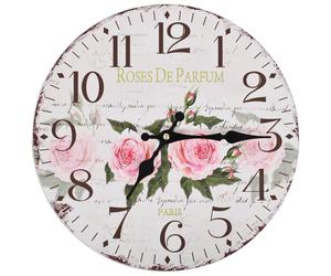 Vintage Wall Clock Home Decorative Wall Mounted Analog Timer Clock vidaXL
