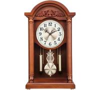 Vintage Wall Clock,Pendulum Wall Clock, Solid Wood Clocks For Living Room Chiming Clock Grandpa Wall Clock With Clock Pendulum The Bell Chimes On Time And Stops Automatic,A-32.5*15.5*55.5cm