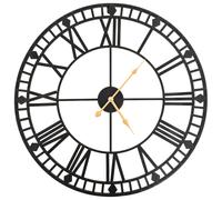Vintage Wall Clock with Quartz Movement Metal 60cm XXL Home Timer Decor vidaXL