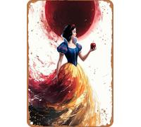 Vintage Wall Decor Blood Moon and White S Princess Vintage Advertising Beer Signs for Driveway,Bar Shed,Garden Enthusiasts,Restaurant S