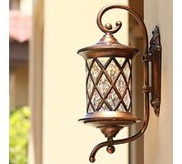 Vintage Wall Lanterns, Outdoor Wall Sconce Porch Light Fixture,Garden Villa Lighting Fixtures with Glass, Patio Rainproof Wall Lights Waterproof Wall Lamp for Garden, Hallway, Court-Yard