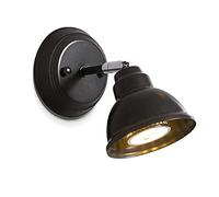 Vintage Wall Light Black Dome Industrial Accessory Lamp with Adjustable Lamp Holder Use Gu10 Retro Decoration Wall Lamp for Interiors Simple Wiring for Ba? or Porc Wall Lamp