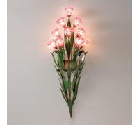 Vintage Wall Sconce with Flower Glass Design - Lily of The Valley Wall Light, 10-Way Floral Wall Sconces, G4 Base, Wall Mount Lighting Fixtures for Bedroom, Living Room, Hallway, Home Decor