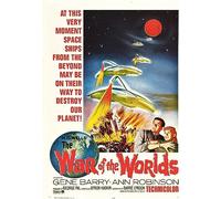 Vintage War of the worlds Sci-Fi Movie Wall Art Poster Print (A5 148 x 210mm)
