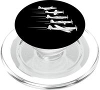 Vintage Warbird Propeller Plane Squadron Military Aviation PopSockets PopGrip for MagSafe