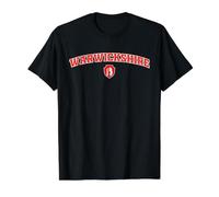 Vintage Warwickshire County Red Bear Varsity Style Design Value Graphic T-Shirt, Men, Black, XL