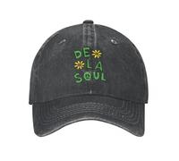 Vintage Washed Denim Baseball Cap Casual De La Soul A Tribe Called Quest ATCQ Baseball Cap Style Distressed Denim Snapback Cap Hip Hop Music Running Golf Hats Cap
