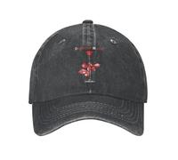 Vintage Washed Denim Baseball Cap Depeche Cool Mode Unisex Baseball Caps Band Metal Rock Music Distressed Denim Hats Cap Fashion All Seasons Travel Snapback Cap