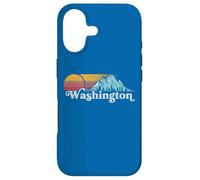Vintage Washington State Retro Distressed Mountains Graphic Case for iPhone 17