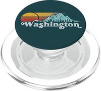 Vintage Washington State Retro Distressed Mountains Graphic PopSockets PopGrip for MagSafe