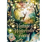 Vintage Watercolor Forest Scrapbook Paper: Woodland Junk Journal Paper, Trees Decorative Paper, Origami Paper, Collage Sheets, DIY Projects, Decoupage Paper, 8,5" by 8,5" inches, 10 Designs, 40 Pages